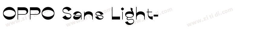 OPPO Sans Light字体转换